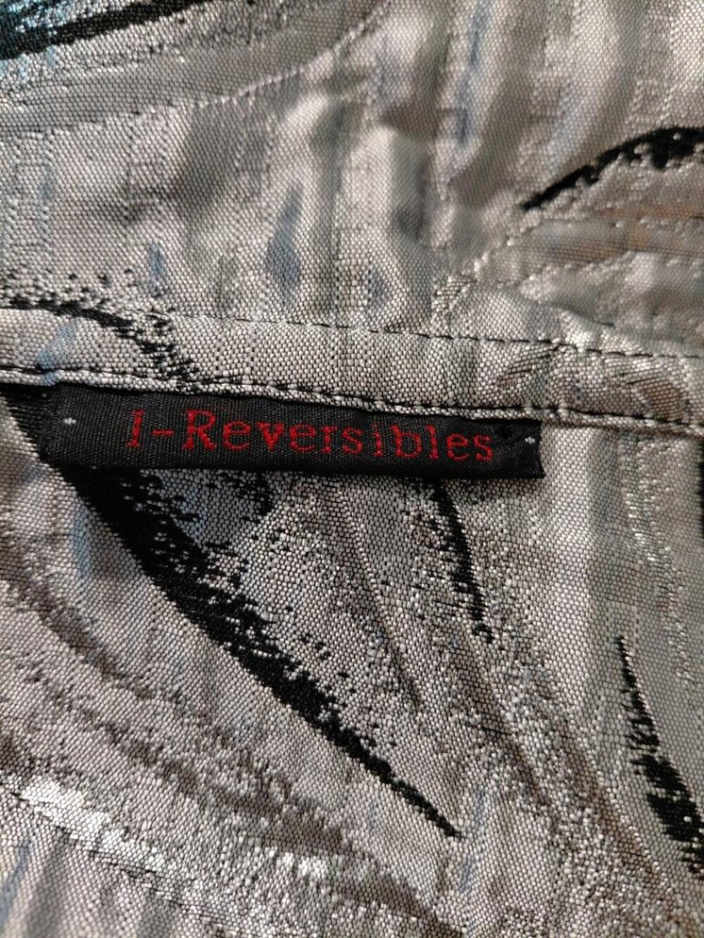 I-Reversibles Abstract Design Reversible Jacket - Picture 4 of 6